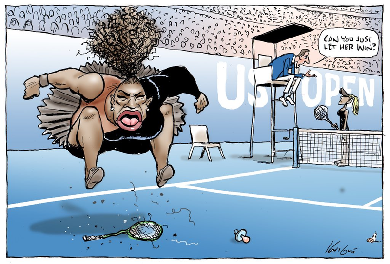 Illustration for article titled Why the Serena Williams Cartoon is Racist, Sexist Trash, Explained